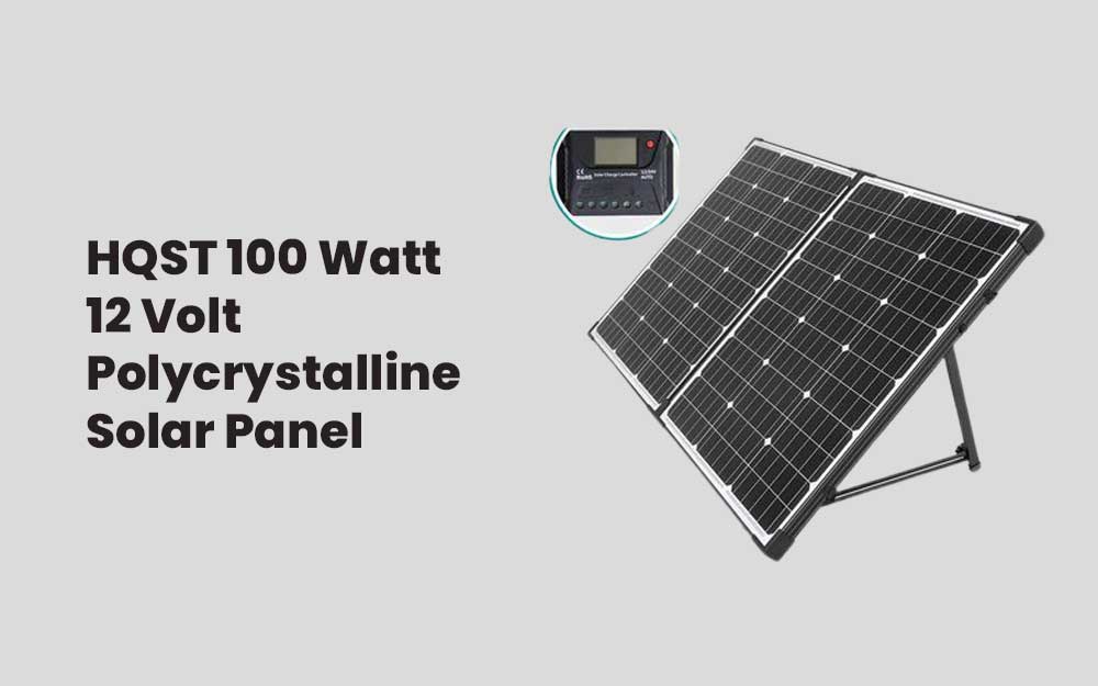 HQST 100 Watt 12 Volt Polycrystalline Solar Panel 