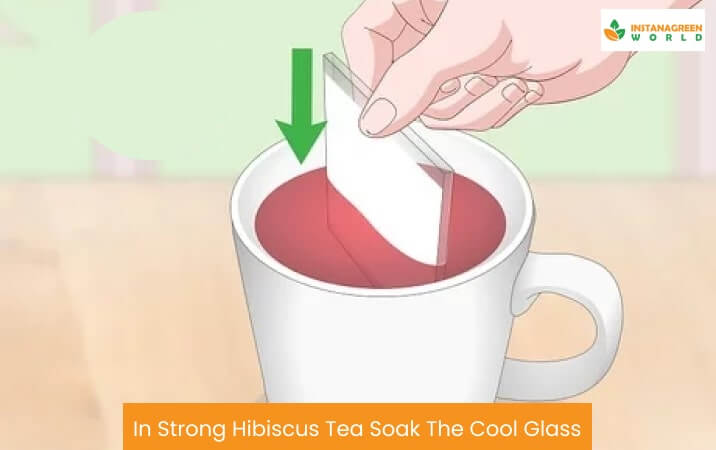 In Strong Hibiscus Tea Soak The Cool Glass