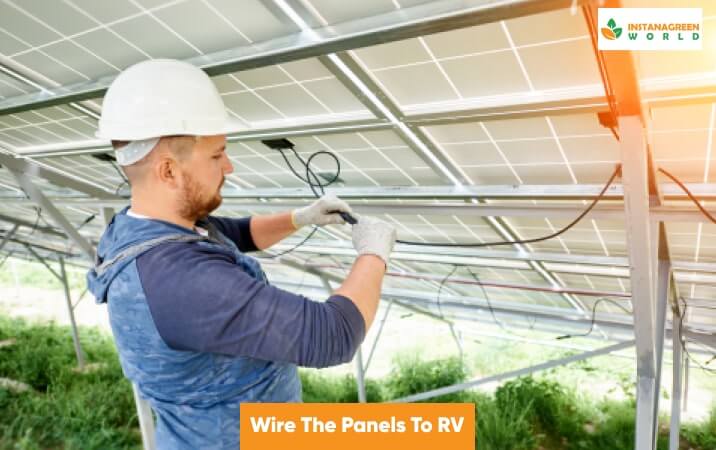 Wire The Panels To RV