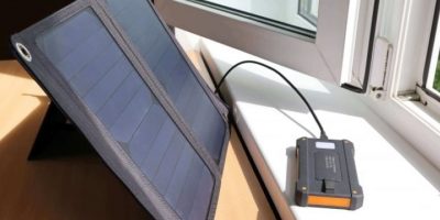 Solar panel battery bank