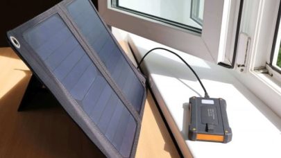 Solar panel battery bank