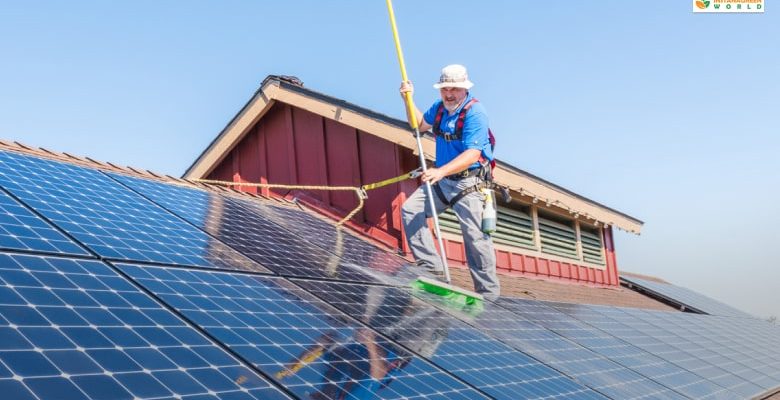 How to clean solar panels on roof