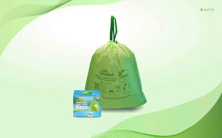 UNNI 100% Compostable Drawstring Bags